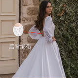 Wedding Dress 2026 New Long-Singue Long Chiffon Bridal Dress Long Fashion Showback Dress HZ0517