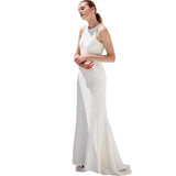 Hang Neck Light Wedding Wedding Wedding Wedding Wedding Wedding Dress Small Tail Welcome Out Of The Yarn High Sense HZ0517