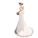 French Word Shoulder Light Wedding Dress 2026 New Elegant Sexy Fishtail Small Tailings Show Show Dress Dress HZ0517