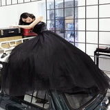 Evening Dress Women 2026 New Banquet Dress Annual Meeting Party Screen Thin Black Sling Host Dress Dress HZ0517