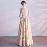 White Feather Hanging Neck Dress Fashion Atmosphere Thin Tug Dress 2026 Students Graduate Performance Choral Suit HZ0517