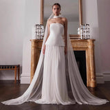 Light Wedding Dress 2026 New White Brat Niche Mesh Ribbon With Hanging Neck Banquet Dress Dress Dress HZ0517