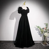Black Evening Dress Dress 2026 New Temperament Banquet French Small Senior Sensation Host Choir Performance Dress HZ0517
