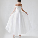 French Light Wedding Dress 2025 New Bridal Simple Fading Dress Long Bridal Wedding Dress Go Out Light Wedding Dress HZ0517