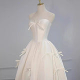 French Brao Light Wedding Dress 2026 New Bridal Lints Yarn Bow Dress Dress HZ0517
