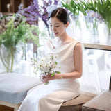 2026 Spring New Elegant Temperament Dresses For Light Wedding Bride Wedding Dress HZ0517