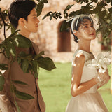 Simple Light Wedding Dress 2026 New Travel Shooting Yarn French Style Small Sable Light Yarn Small Dress HZ0517