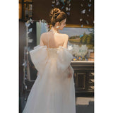 Travel Shot Wedding Dress 2026 Spring New Thighs Go Out Morning Robes And Super Fairy At The Runaway Princess Welcome Dress HZ0517