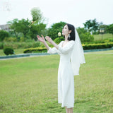 French Simple Dingy Travel Photo Wedding Dress 2026 New Winter Registration Dress Certificate Can Usually Wear A Small White Dress HZ0517