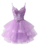 Shiny Liangliang Short Back School Festival Dress 2026 Fine Shoulder Belt Short Ball Dresses Bow Cocktail Party Gift HZ0517