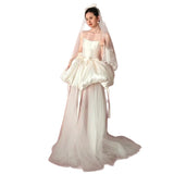French Light Wedding Dress With A Beautiful Skinny Bow And Cute Breast White Certificate Registration Engagement Dress Dress Dress HZ0517