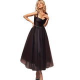 Black Suspension Evening Dress Fashion Dress 2026 New Temperament Elegant Dress Net Fairy HZ0517