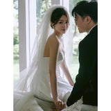Brased Light Wedding Dress 2026 New High-End Feeling Light Luxury Small Bride Scene Travel In The Escape Princess Temperament Dress HZ0517