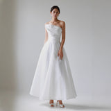 French Light Wedding Dress 2025 New Bridal Simple Fading Dress Long Bridal Wedding Dress Go Out Light Wedding Dress HZ0517