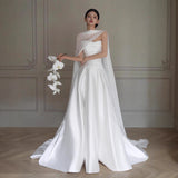 High-End Feeld With The Touch Of A Touch Of A White Bra, White Tug-Tailed Yarn Temperament Engagement Banquet Dress Dress Dress HZ0517