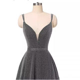 International Station Ebay Banquet Evening Dress V-Neck Sling 2026 Long Sling Party Bridesmaid Dress Girl HZ0517