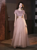 Evening Dress Bridesmaids 2026 New High-End Dress Sister Group Dress Dress Glit Performance Dress Spring Thin HZ0517