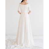 2026 Spring New Princess French Light Wedding Dress Wedding Dress Simple Travel Film Family Shoulder Yarn Woman HZ0517