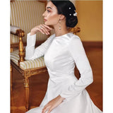 French Wedding Dress 2026 New Sensian Long-Sleeved Temperament Show Skinny Bridal White Vertevery Main Wedding Dress HZ0517