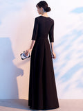 Black Temperament Evening Dress Dress Women 2026 New Banquet Host Long Art Exam Choral Conductor Dress HZ0517