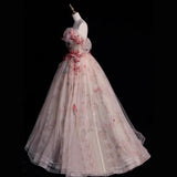 New Word Shoulder Design Temperament Evening Dress Heavy Industry Engaged Bride Light Yarn Birthday Wedding Princess Dress HZ0517