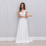 White Light Wedding Dress Wish Temperament Wedding Dress Lace Wedding Dress Chiffon Dress HZ0517