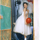 Suspension Light Wedding Dress French Retro Bride Wedding Engagement Dress Dress Daily Small Man Certificate Registration Small White Dress HZ0517