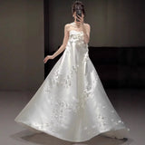 French Bra-Smeared And Densate Wedding Dress Dress 2026 New Bridal Light Robes HZ0517