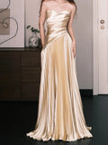 Light Luxury Bra-Sined Dress Morning Pat Dress 2026 New Golden New Chinese Bride Wedding Welcome Dress HZ0517