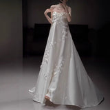 French Bra-Smeared And Densate Wedding Dress Dress 2026 New Bridal Light Robes HZ0517