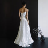 Brased Retro Light Wedding Dress 2026 New Small Simple Design Feeling Bride White Engagement Trip To The Gown HZ0517