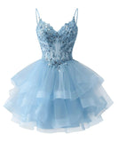Shiny Liangliang Short Back School Festival Dress 2026 Fine Shoulder Belt Short Ball Dresses Bow Cocktail Party Gift HZ0517