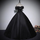 Black Word Shoulder Evening Dress Banquet Princess Peng Peng Peng Dress Exam Light Niche Vocal Art Examination Evening Dress HZ0517
