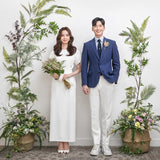Light Wedding Bridal Korean Version Of The Simple Sen System Super Fairy Registration Certificate Dress Girl White Denstala Go Out Yarn HZ0517