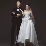 French-Style Linden Light Wedding Dress 2026 New Bridal Yarn Boobs Long Simple Atmospheric White Evening Dress HZ0517