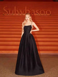 French-Style Densant Black Sling Temperament Thin Banquet Annual Party Hosting Birthday Party Show Evening Dress Dress Dress HZ0517