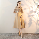 Banquet Dress 2026 New Lien Solo Host Piano Performance Evening Dress Year-To-Year Dress HZ0517