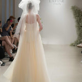 Star With The Same Hanging Neck Light Wedding Dress 2026 Spring New Bridal Exterior Travel To Welcome Light Yarn French Yarn HZ0517