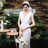 Light Wedding Dress 2026 Spring New Linden Temperament Of Super Fairy Dream Little Bride Welcome Out Of The Yarn HZ0517