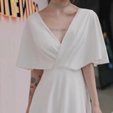 Fat Mm Evening Dress Dress Fat Sister Dress High-End 200 Pounds Certificate Registration Wedding Dress Is Very Thin HZ0517