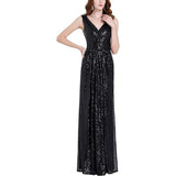 V-Neck Lute Long Evening Dress Party Thin Ball Dress Dress Dress High Sense HZ0517