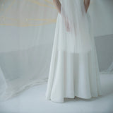 Certificate Sling Small White Dress 2026 New French Sen Bridal Wedding Dress Simple With Set Of Light Wedding Dress HZ0517