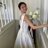 Certificate Registration Light Wedding Dress 2026 New Slings Super Fairy Bride Wedding Yarn Simple Shaft White Dress HZ0517