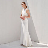 Hang Neck Light Wedding Wedding Wedding Wedding Wedding Wedding Dress Small Tail Welcome Out Of The Yarn High Sense HZ0517