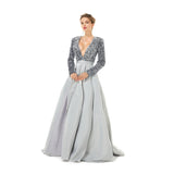 2026 New Evening Dress Deep V Banquet Sexy Dress Host Long White And Thin HZ0517