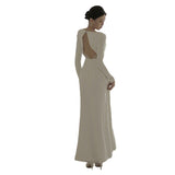 French Simple Hepburn Light Wedding Dress 2026 Spring New Long Sleeves Cover Arm White Set Of Face HZ0517