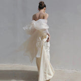 French Brao Light Wedding Dress 2026 Spring New Mori Linden Welcome Fishtail Thin Dress HZ0517