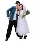 French Light Wedding Dress 2026 New Travel Photo Certificate Registration Small White Dress To Welcome The Sling Dress HZ0517