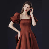 A Toasting Clothes Bride High Feeling Double-Faced With Double-Faced With A Red Luxury Engagement Back To The Door To The Evening Dress Dress HZ0517