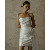Brased And Light Wedding Dress 2026 New Fashion Bag Ass Skirt Bridal Morning Dress Tour To Receive The Welcome Yarn HZ0517